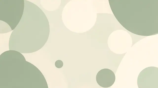 Soft overlapping muted sage and cream rounded shapes fill a minimal calm background with empty central copy space