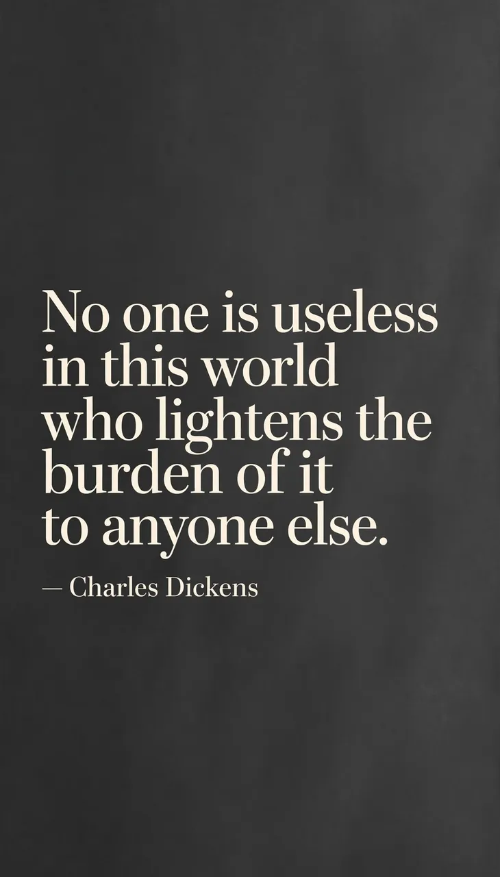 Cream serif quote text on a smooth charcoal gray vertical phone wallpaper