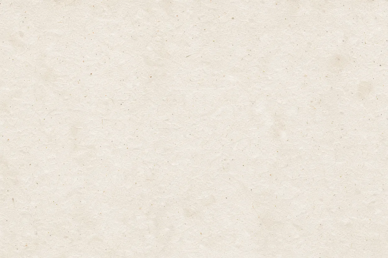 Full frame shot of a subtle fibrous textured off-white recycled paper surface