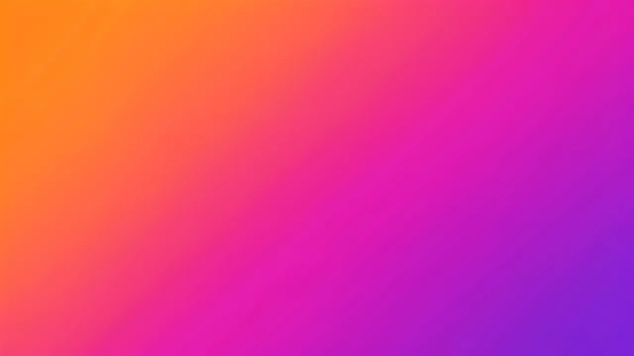 A smooth seamless gradient transitioning from warm orange through bright pink to deep purple