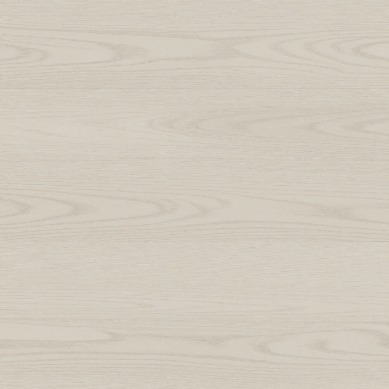 Full frame close-up of pale ash wood with soft arching grain under even flat lighting