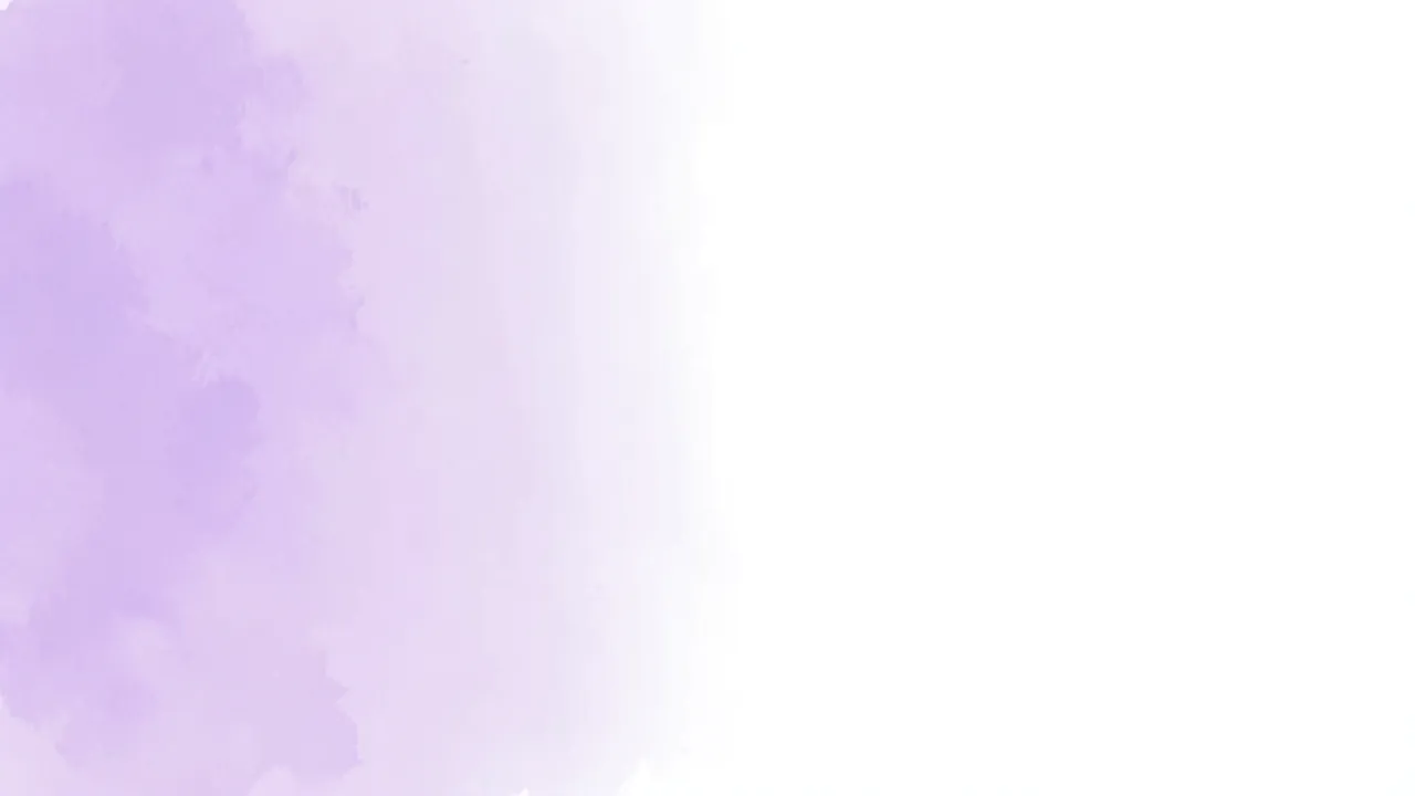 Soft watercolor wash fades from light lavender on the left to empty white space on the right