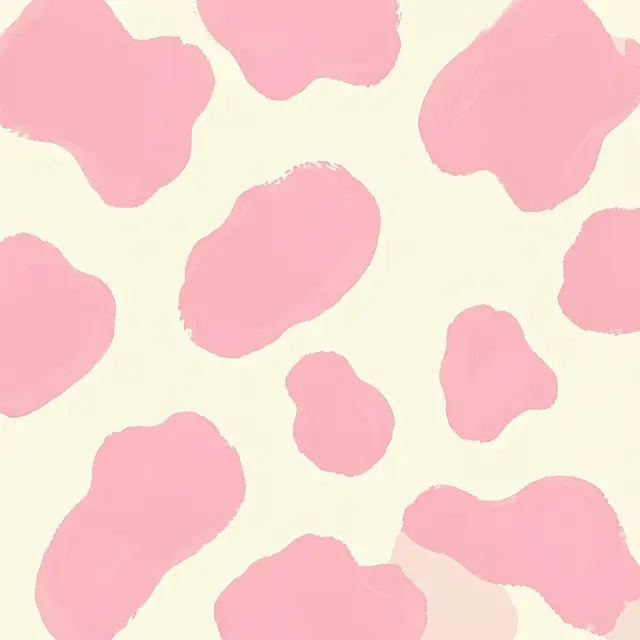 Hand-painted irregular pastel pink blotches arranged on a soft cream background