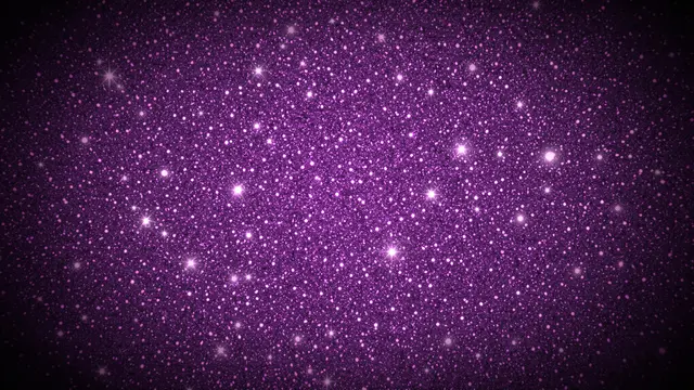 Shimmering purple glitter with soft sparkles framed by a dark surrounding vignette