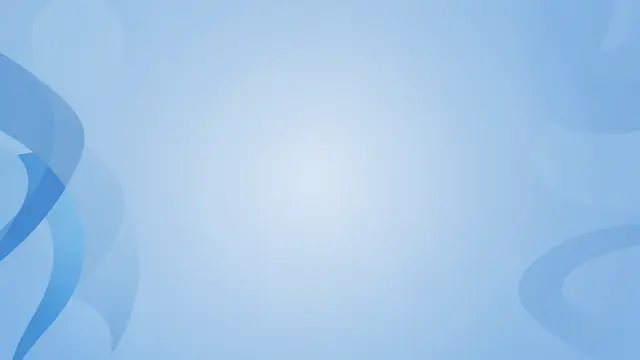 Smooth light blue gradient background with translucent abstract curved shapes and empty central copy space