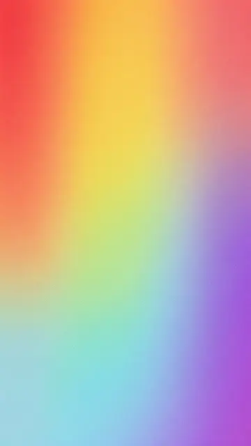Vertical soft rainbow gradient background with subtle fine grain texture across the full frame