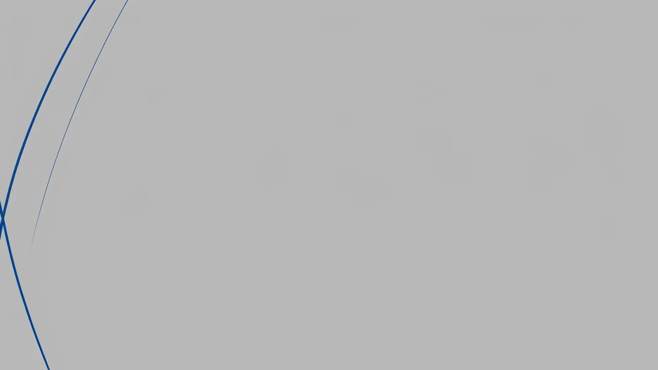Minimal soft gray background with thin blue curved lines on the left and large blank copy space