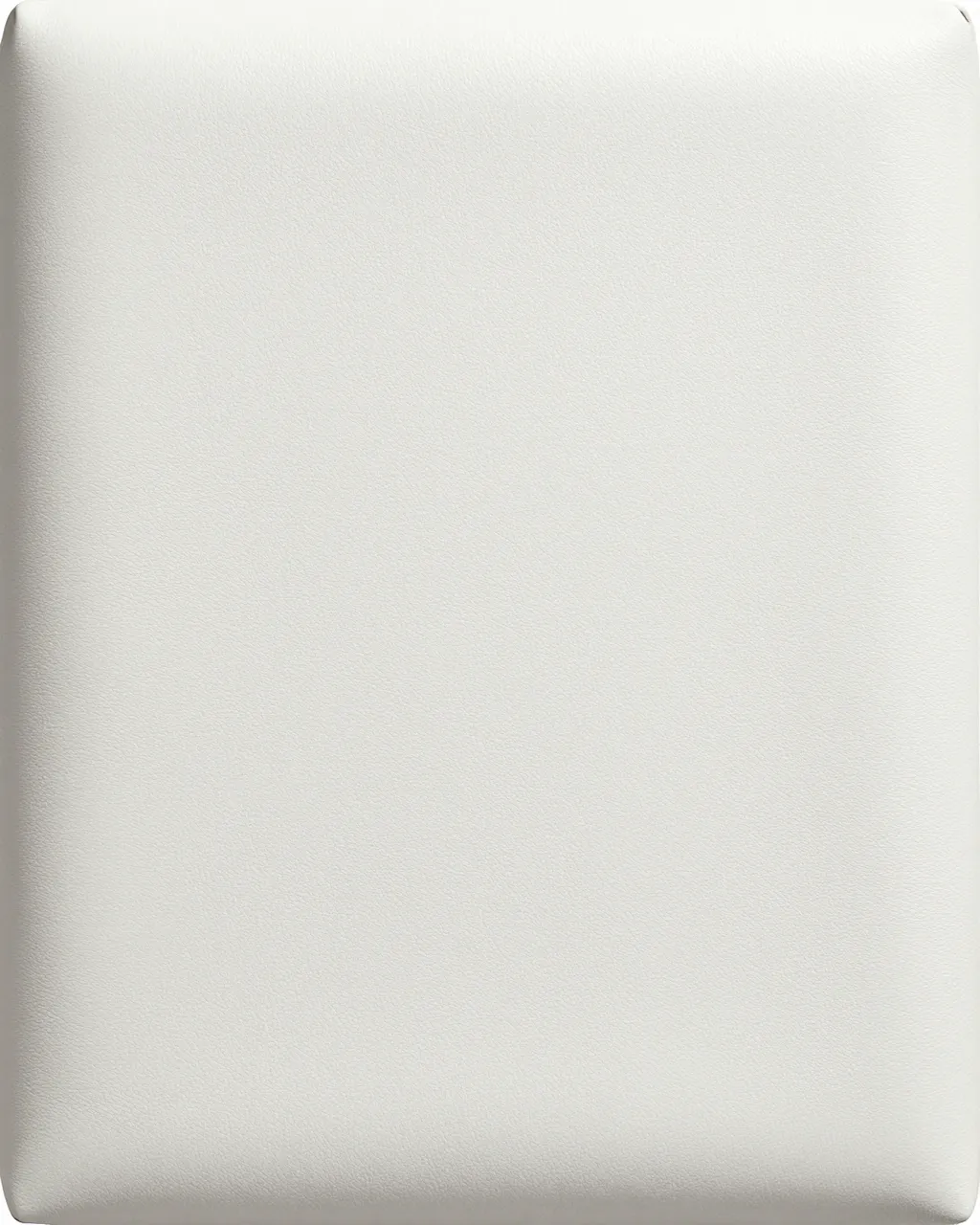 Full frame close-up of fine grained soft white nappa leather with even neutral lighting
