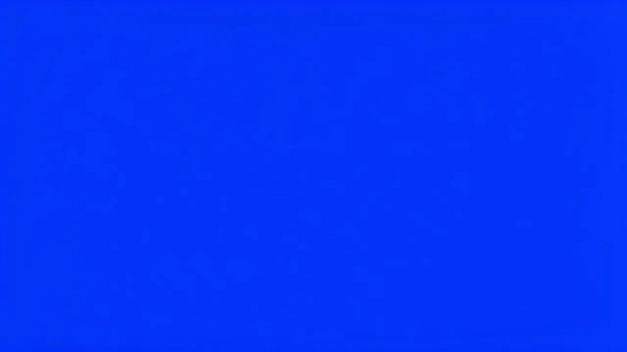 A perfectly even, smooth full frame of solid royal blue filling the entire image
