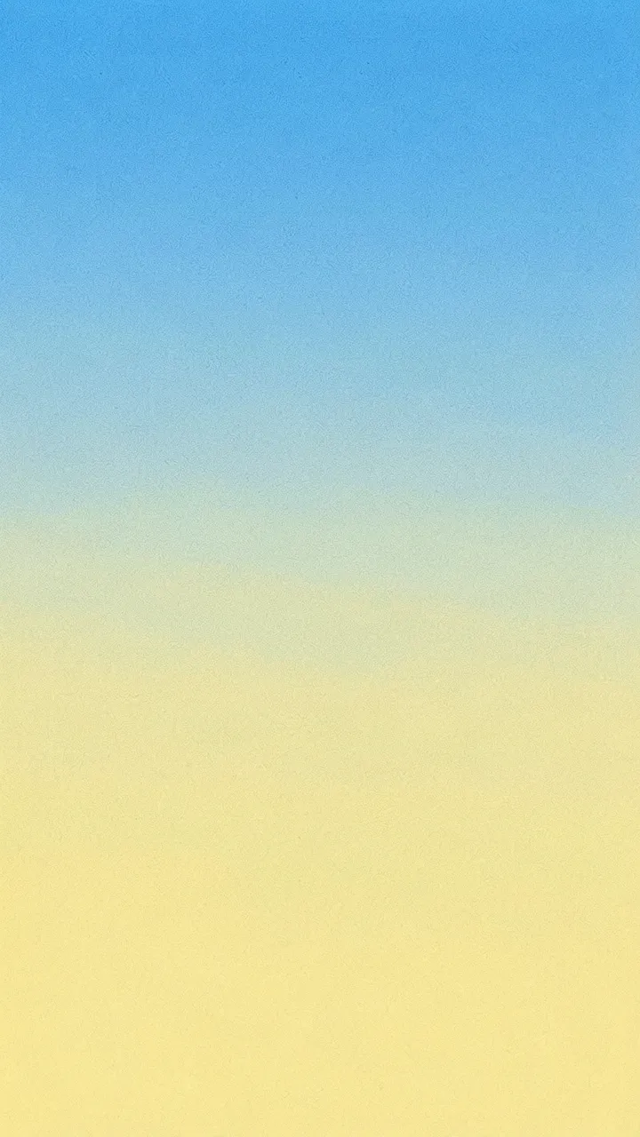 Vertical grainy gradient transitioning smoothly from sky blue at the top to soft butter yellow at the bottom