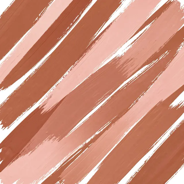 Hand-painted diagonal textured brushstrokes in terracotta and blush pink over white