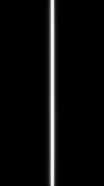 A narrow vertical shaft of glowing white light sits centered on a pure solid black background