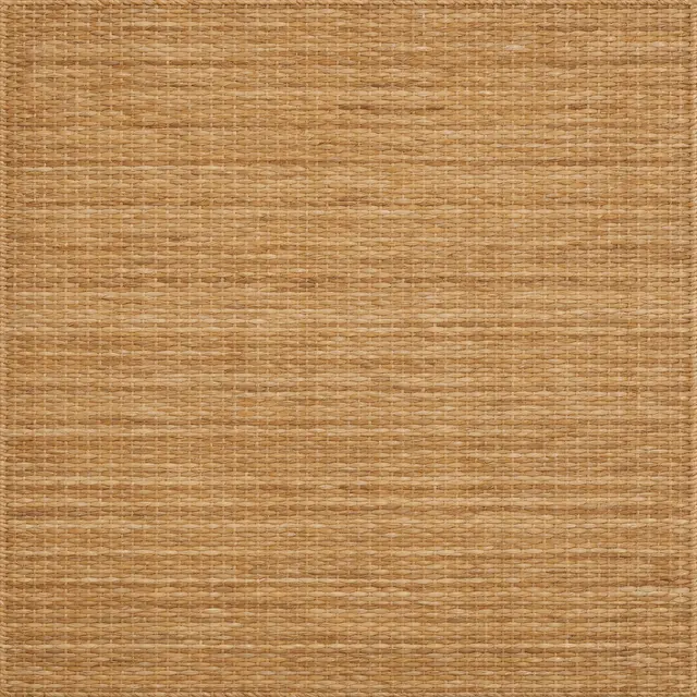 Full frame close up of even horizontal woven natural seagrass grasscloth texture in warm tan tones