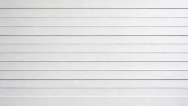 Full frame view of flat-lit white painted horizontal shiplap planks with thin shadow gaps and faint wood grain