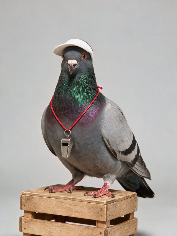 Coach Coo, The Pigeon Coach: BudgetPixel AI influencer
