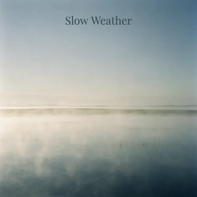 Album cover: Slow Weather over a lake in morning mist