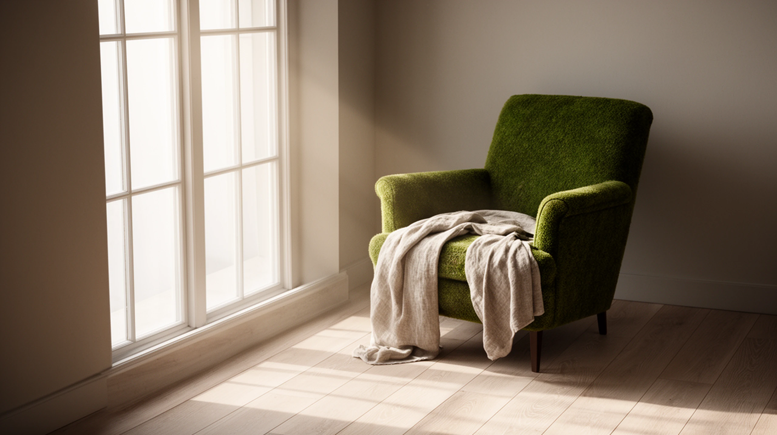 Describe materials, light, and layout