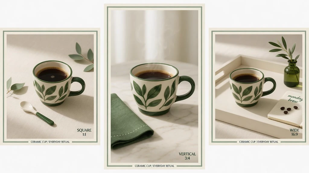 Flexible formats and reference-led edits