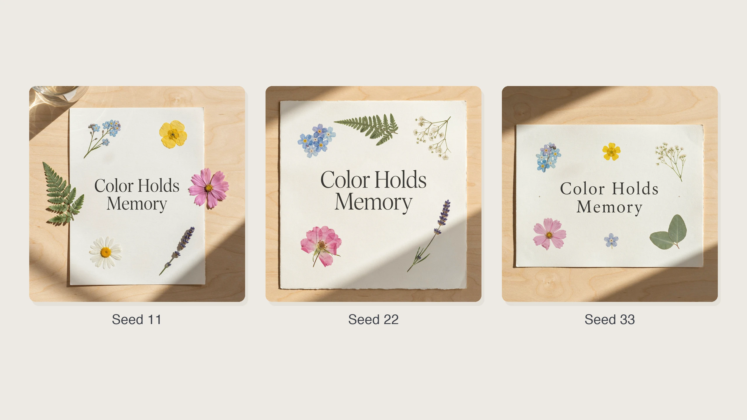 Seed and quality controls