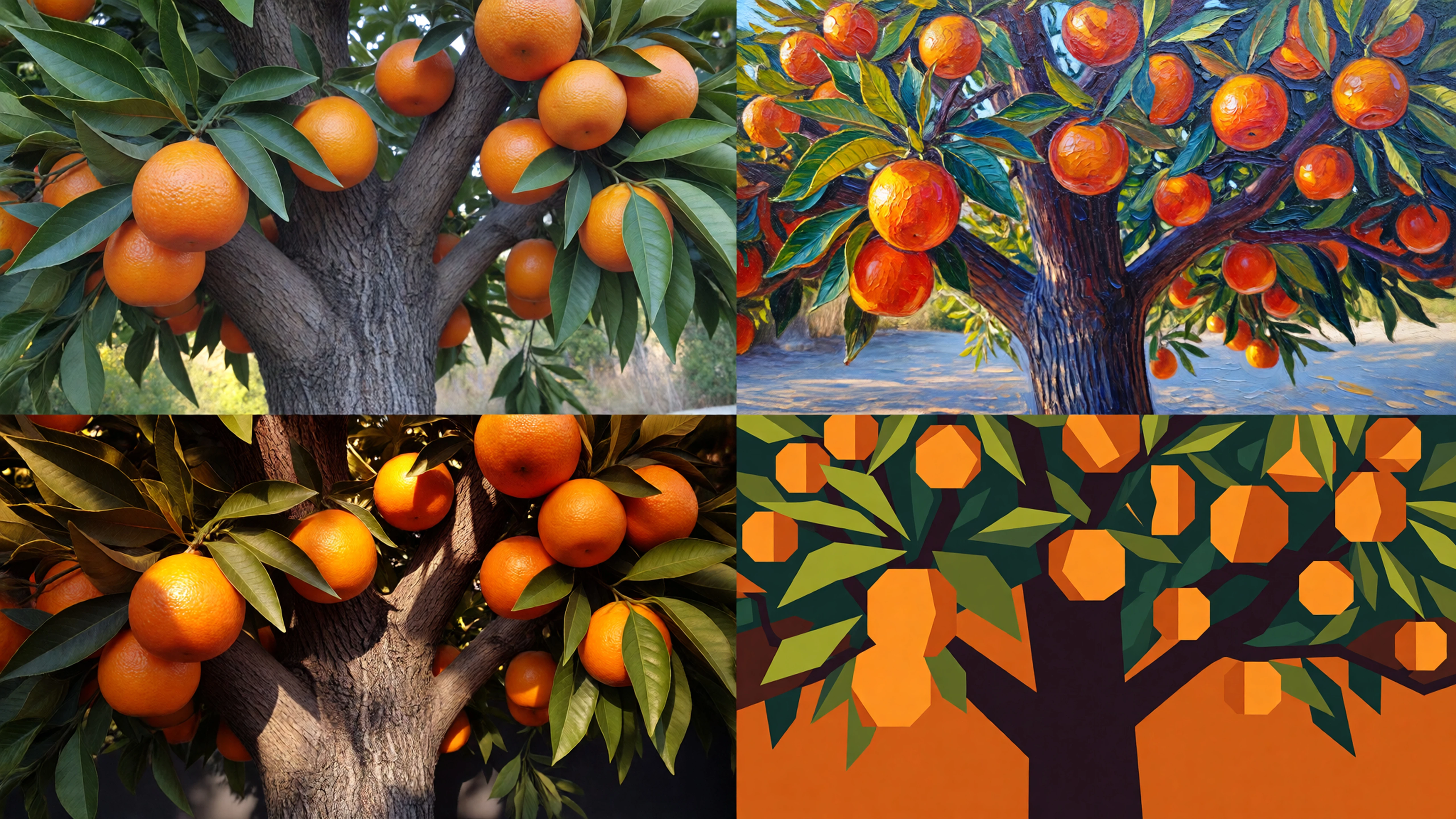 One model for several visual styles