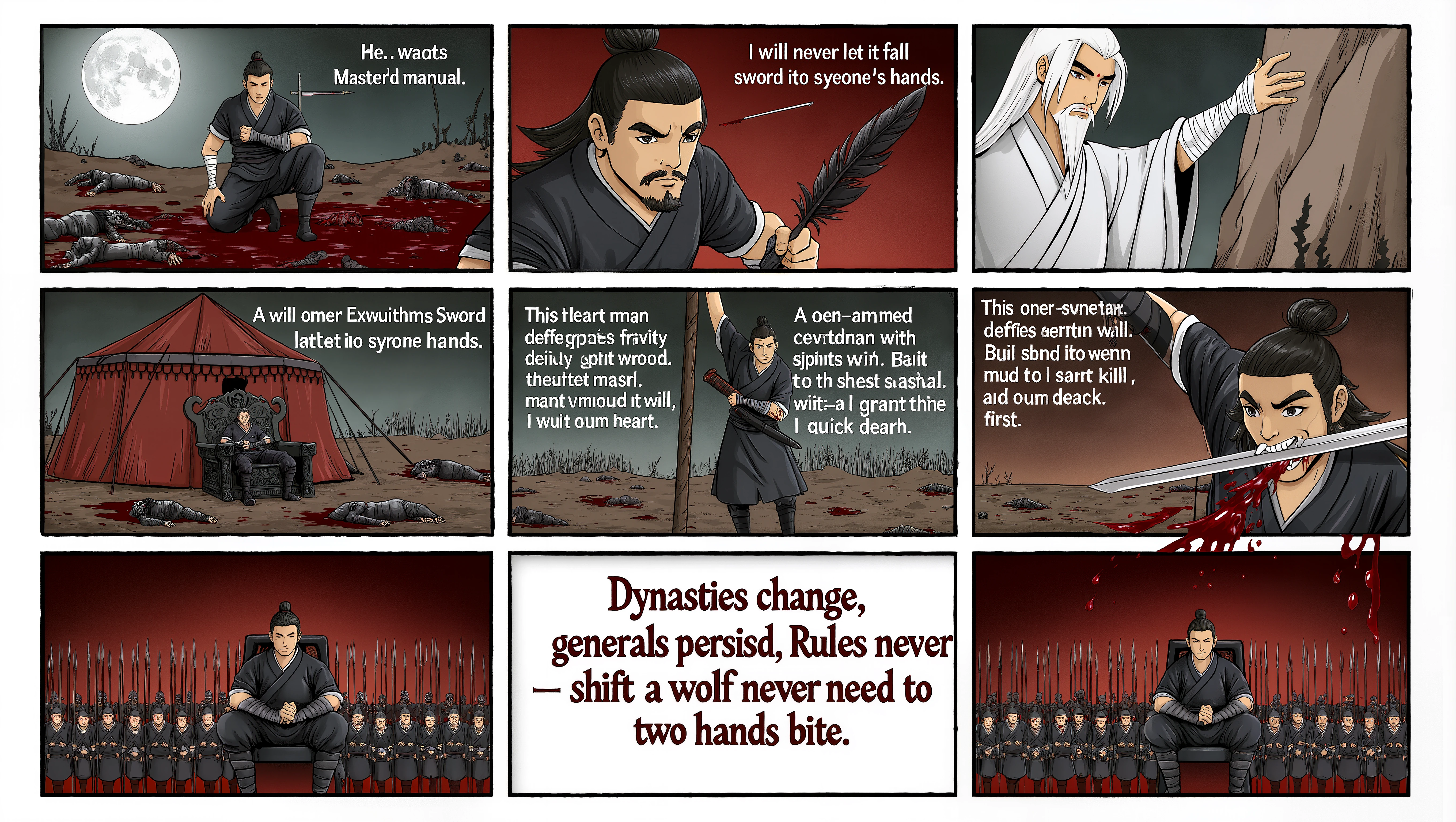 Comic scene panels