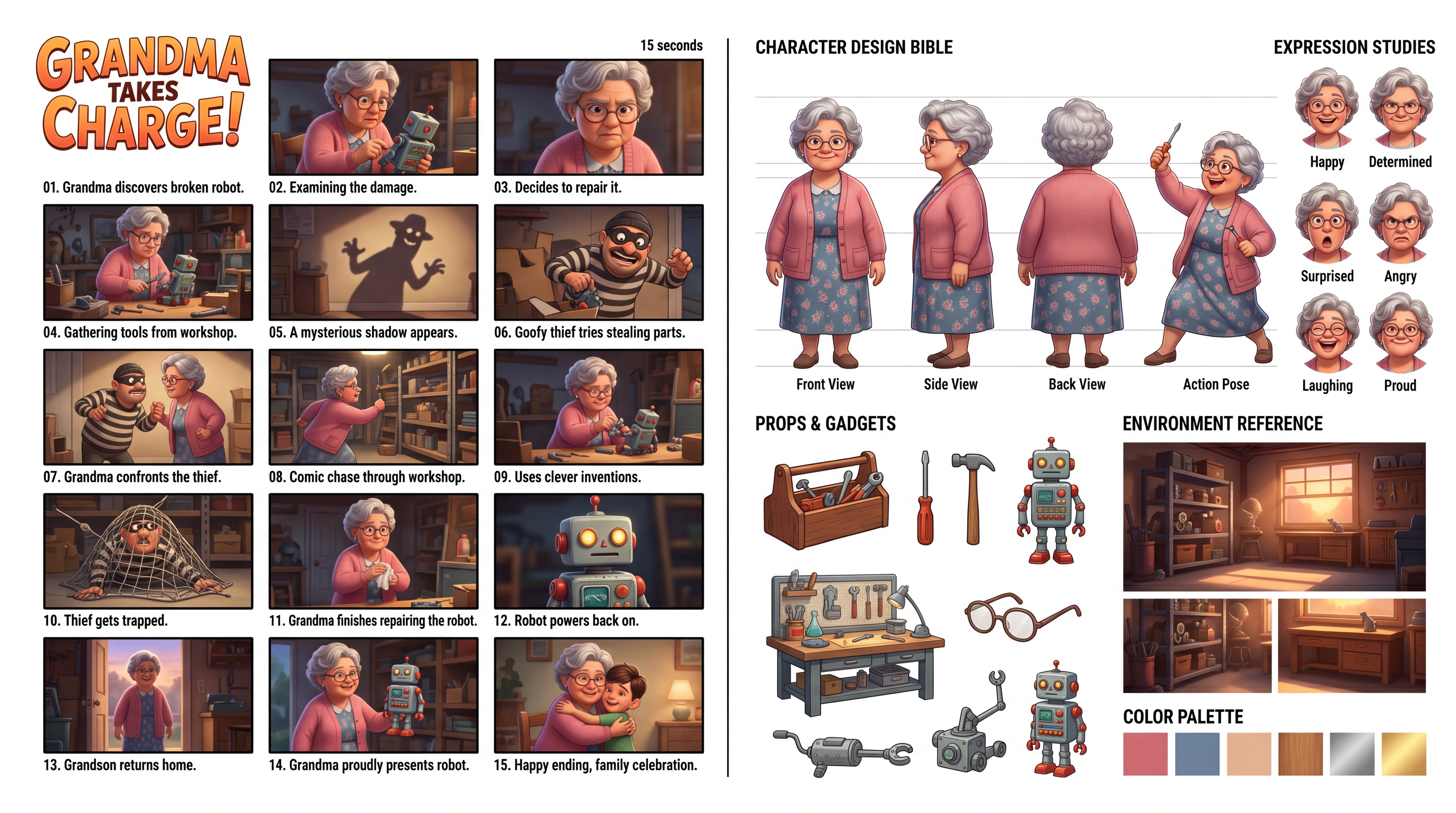 Character storyboards