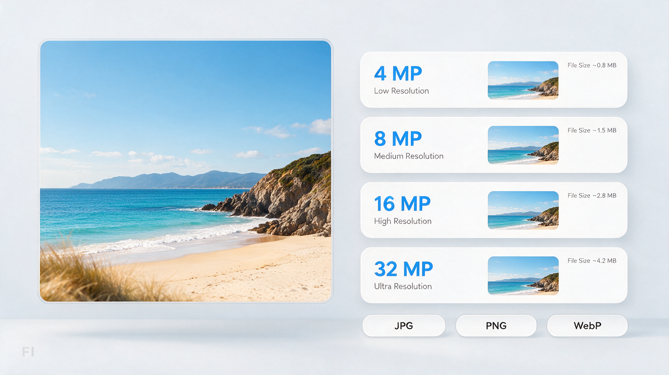 Pick the output size
