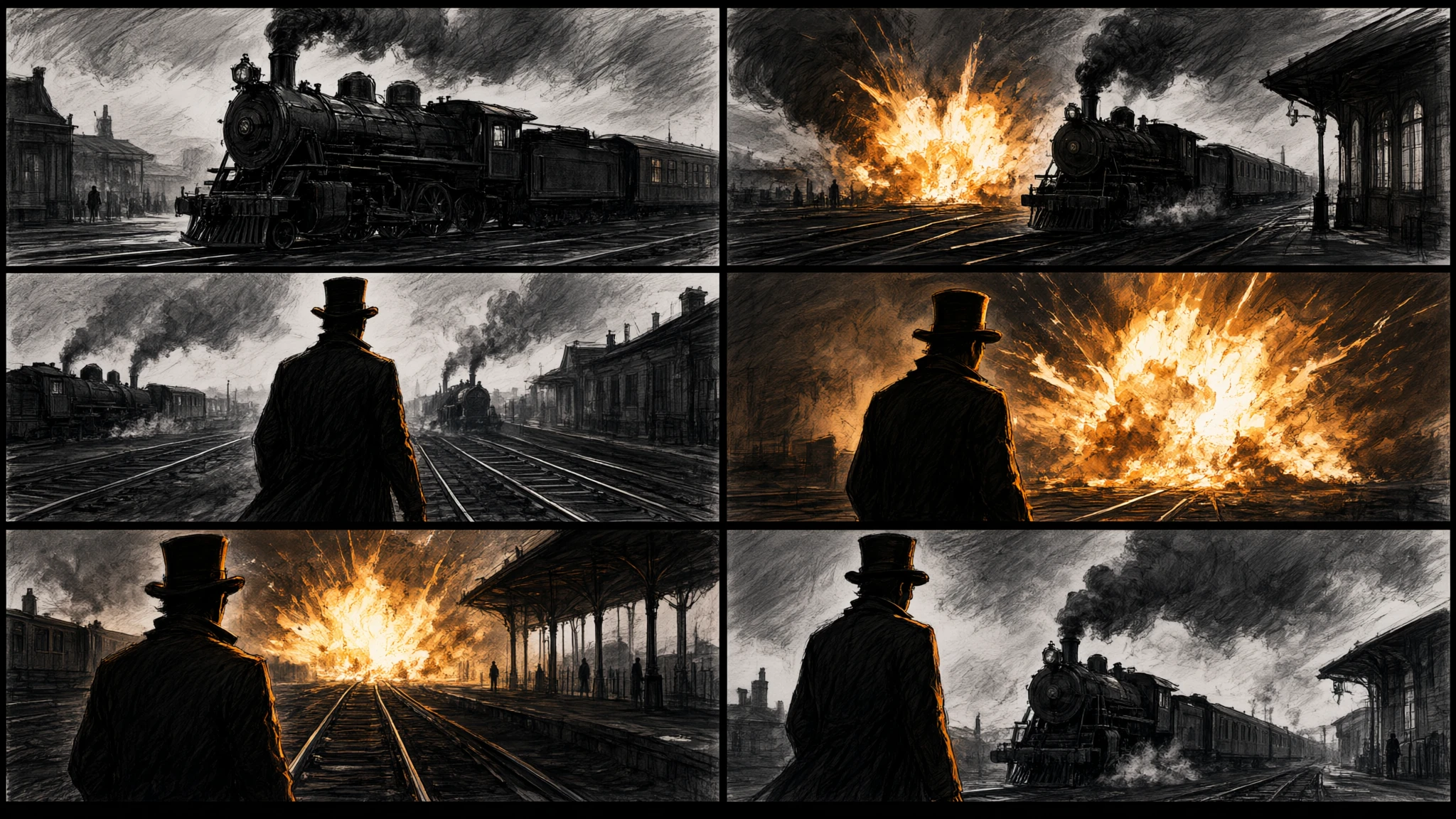Multi-panel storyboards