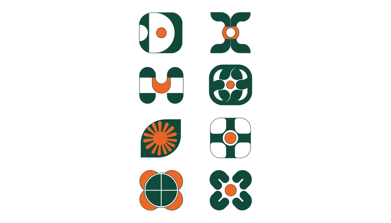 Strong logic for icons and logo concepts