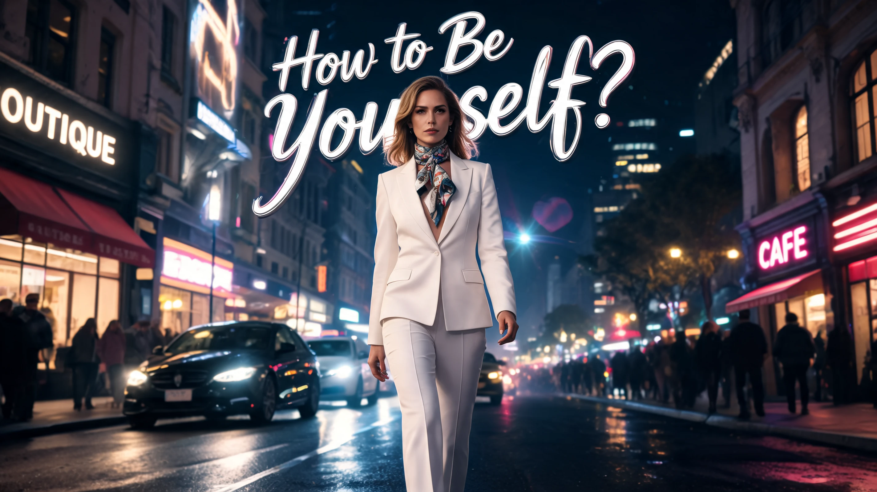 Readable text inside posters and ads
