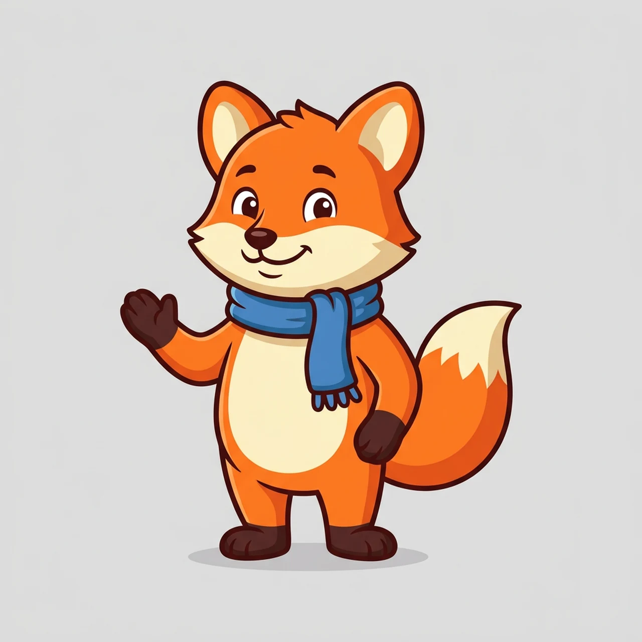 Mascots from flat artwork: the picture it was made from