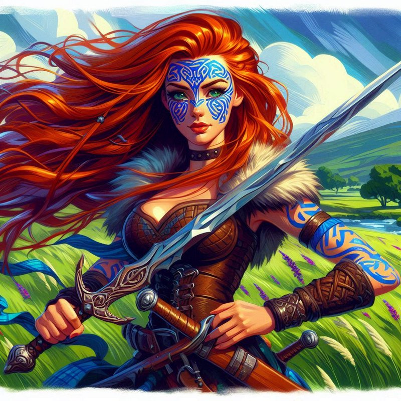 Vibrant fantasy illustration of a fierce female wa | southamericanmyth ...