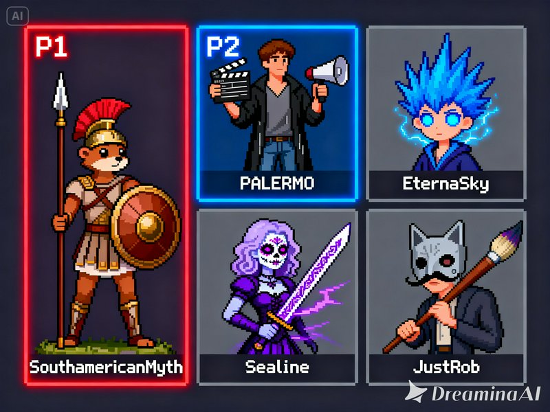 This retro pixel art character select screen showc | southamericanmyth ...