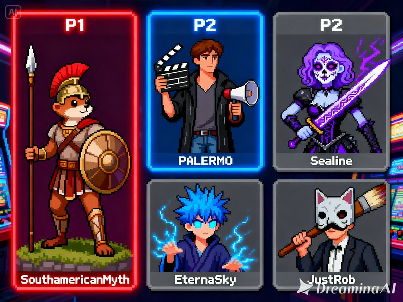 This retro pixel art character select screen showc | southamericanmyth ...