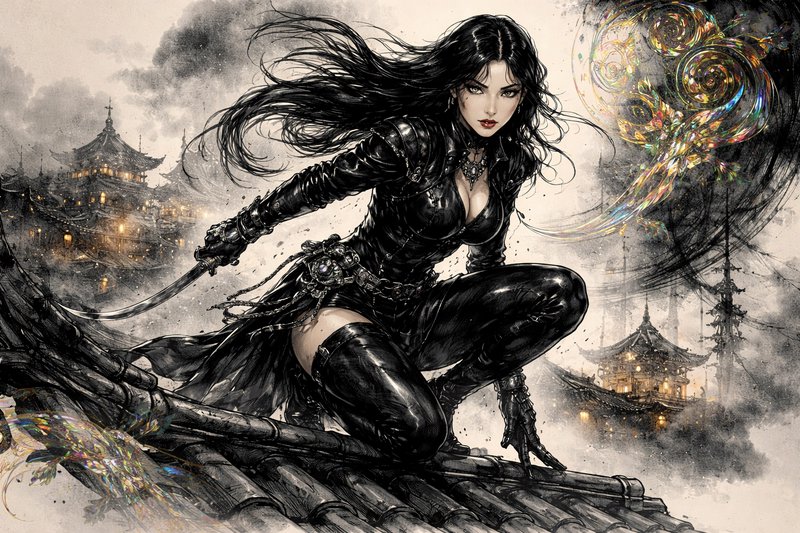 A dynamic digital fantasy illustration featuring a | CaylaCatz on ...