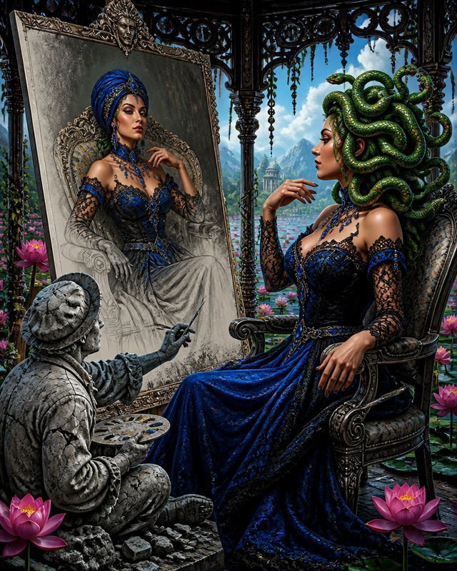 Surreal fantasy artwork of