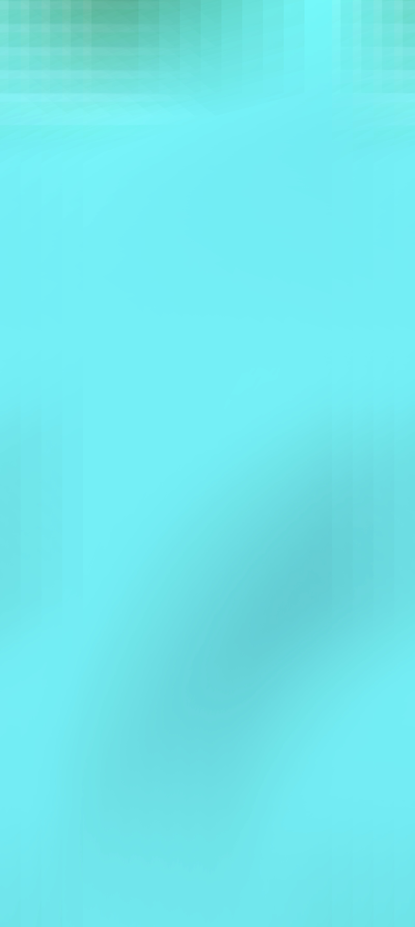 Soft blurred abstract gradient background in bright aqua turquoise, with faint subtle textured plaid detail at the top edge.