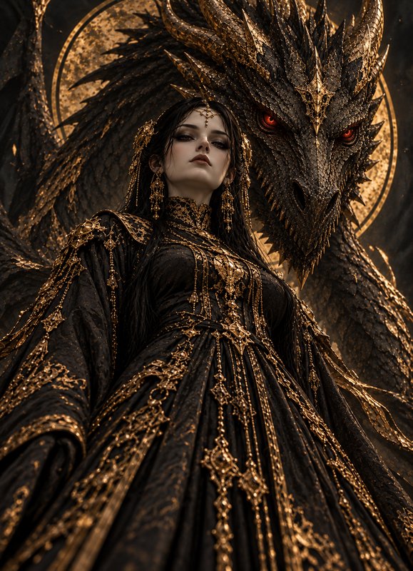 Gilded Queen and Shadow Dragon.