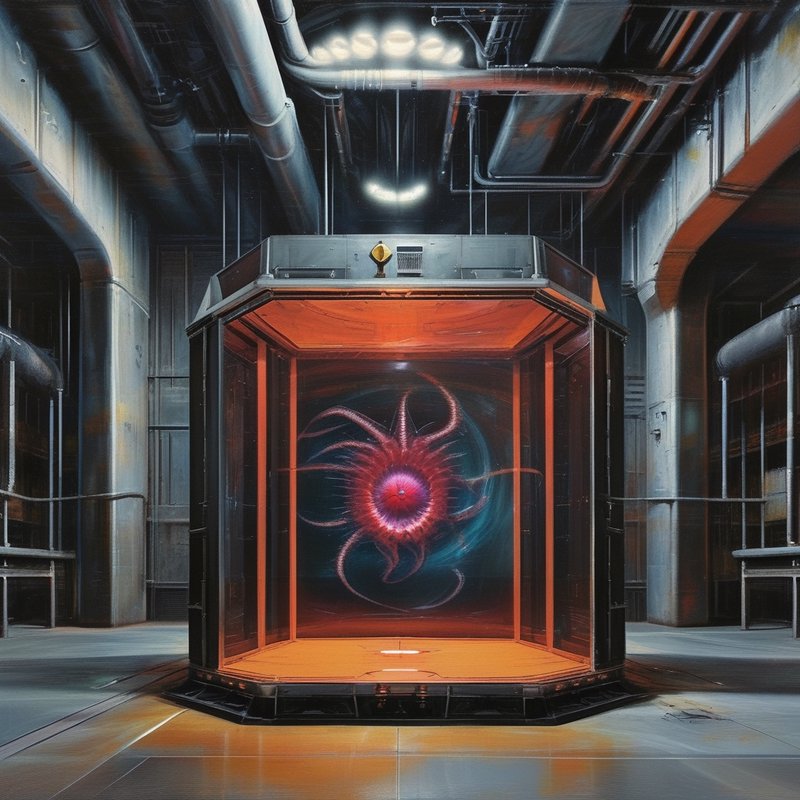 A sci-fi containment chamber sits at the center of | nametaker on ...
