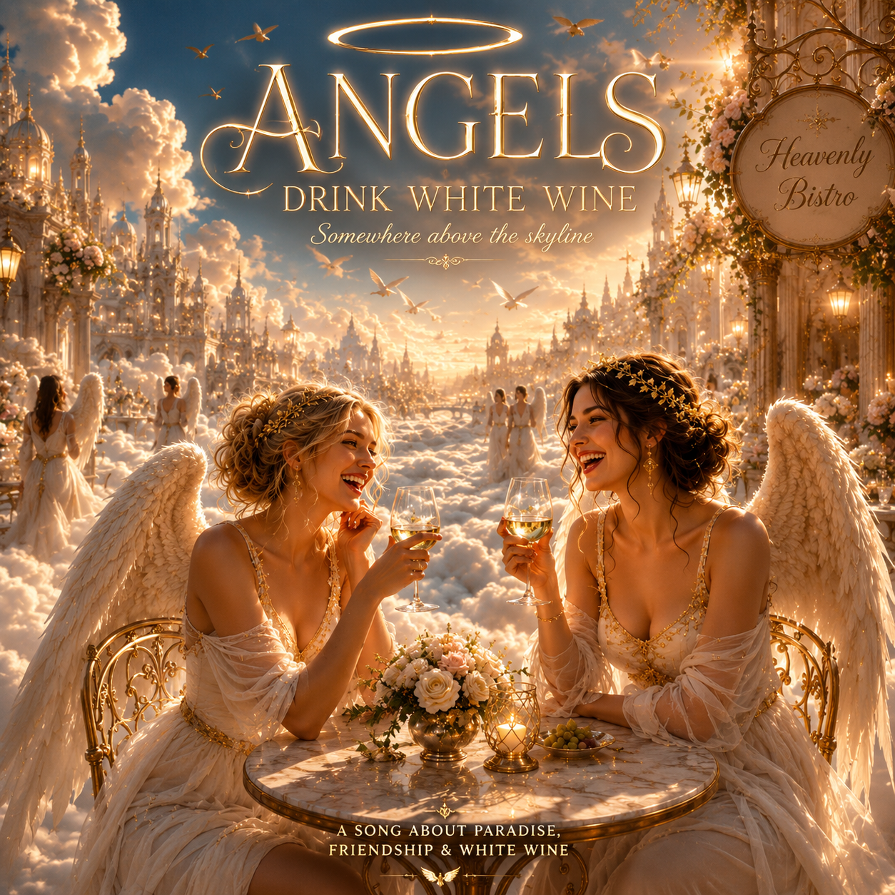 Angels Drink White Wine