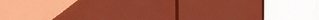 Narrow horizontal abstract graphic with peach, rust brown, and off-white diagonal color block sec...