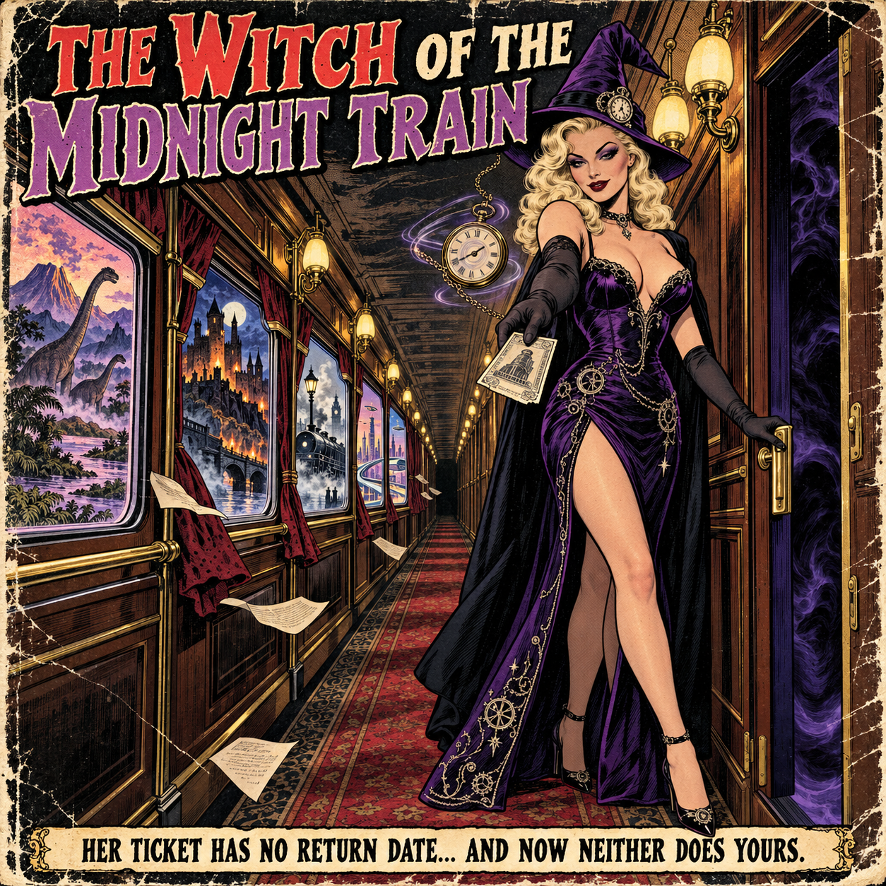 Glamorous witch Seamstress of Dreams stitches glowing dream orbs — AI ...