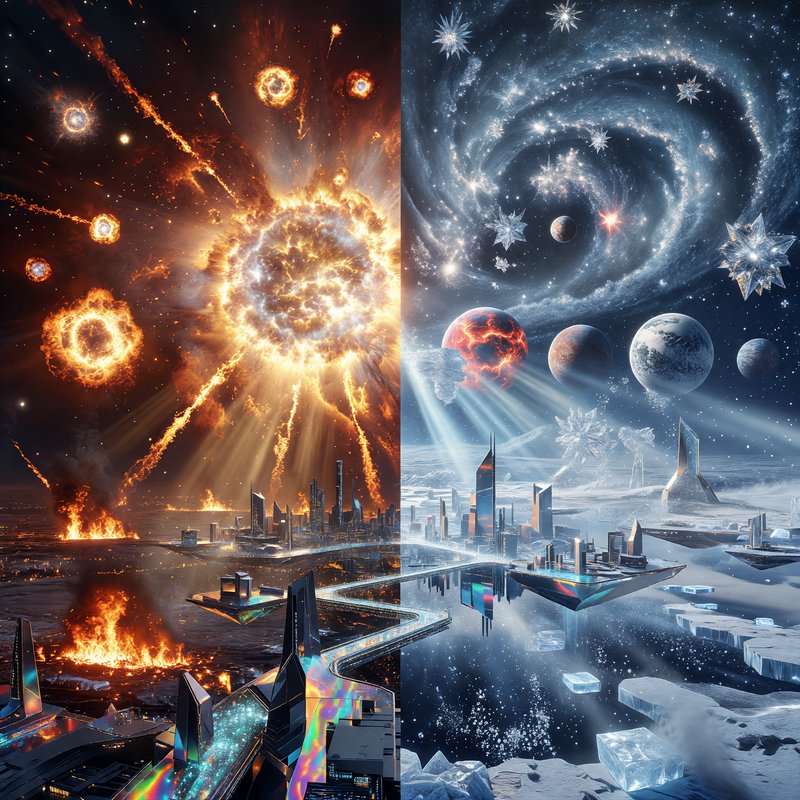A dramatic sci-fi scene set on an ice-covered plan | charlypalermo on ...