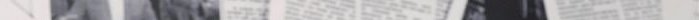Close-up grayscale photo featuring newspaper text with a partially visible portrait, vintage and ...