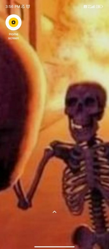 Skeleton figure with outstretched arm against an orange, glowing background.