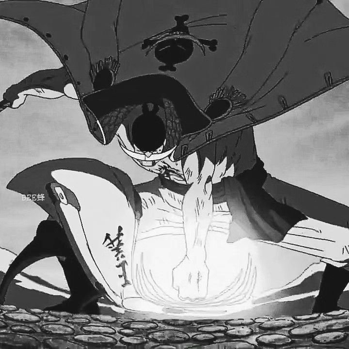 Black-and-white manga-style scene of a muscular fighter delivering a powerful ground punch with a...
