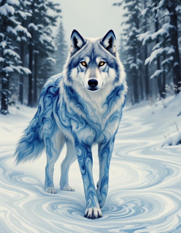 QT:  Blue and White