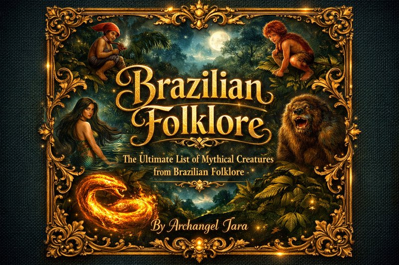 A richly illustrated book cover for Brazilian Folk | archangeltara on ...