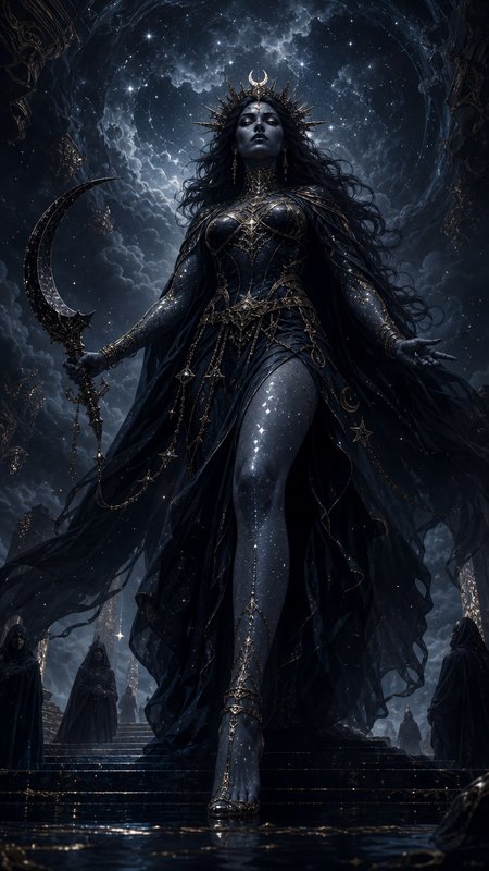 Primodial Greek Goddess Nyx - Goddess of