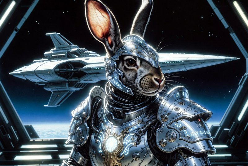 A cinematic scene featuring an anthropomorphic rab | macknolanterr on ...